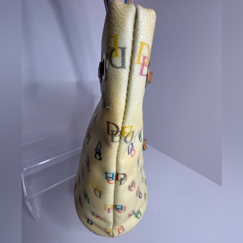 ๐ #223 Dooney & Bourke Vintage Y2K Rainbow Monogram Bucket Bag - Picture 6 of 13